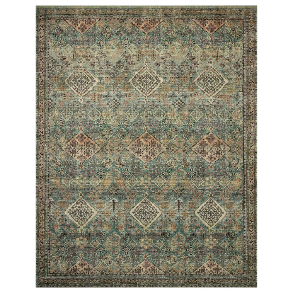 Magnolia Home Sinclair 3"6" x 5"6" Turquoise and Multicolor Area Rug, , large