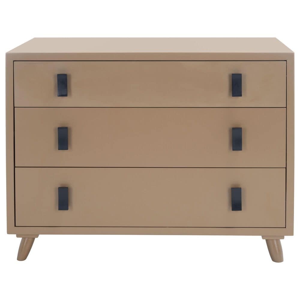 Safavieh Blaize 3 Drawer Chest in Taupe/Black, , large