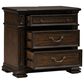 Belle Furnishings Provence Park 3-Drawer Nightstand in Chateau Brown, , large