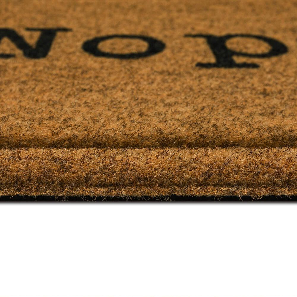 Karastan Bristol Nope 1&#39;6&quot; x 2&#39;6&quot; Natural Door Mat, , large
