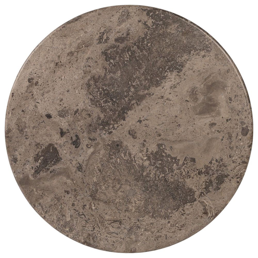 Four Hands Goetz Bar Counter Table in Brown Ash and Warm Grey Marble, , large