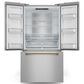 THOR KITCHEN Gordon Ramsay 20.3 Cu. Ft. Counter Depth French Door Refrigerator with Bronze Handle Kit in Stainless Steel, , large