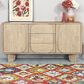 LH Imports Haru 3-Drawer Sideboard without Hutch in Sand Wash, , large