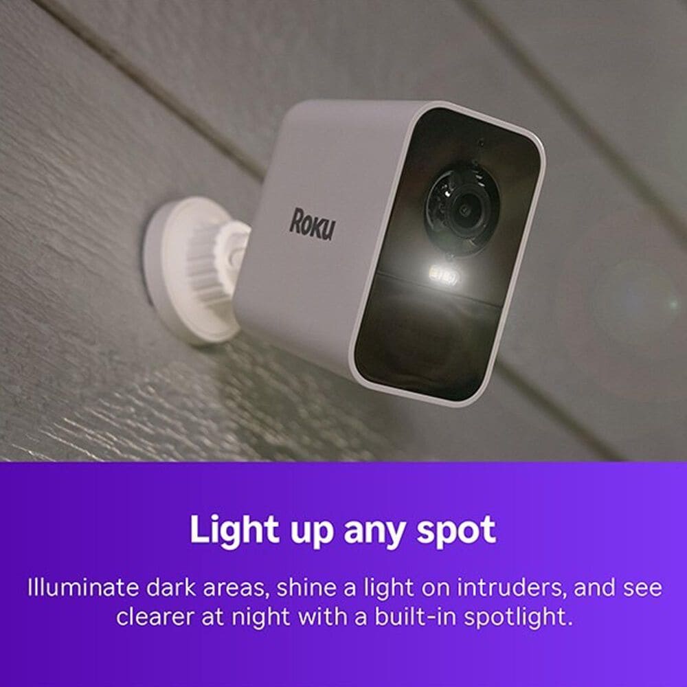 Roku Battery Camera Plus for Home Monitoring in White, , large