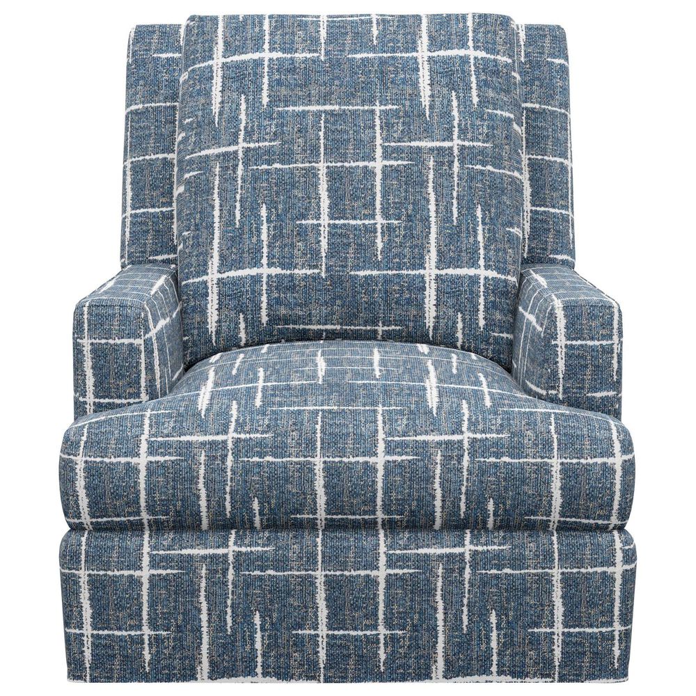 Lexington Furniture Eastwood Swivel Chair in Blue, White and Tan, , large