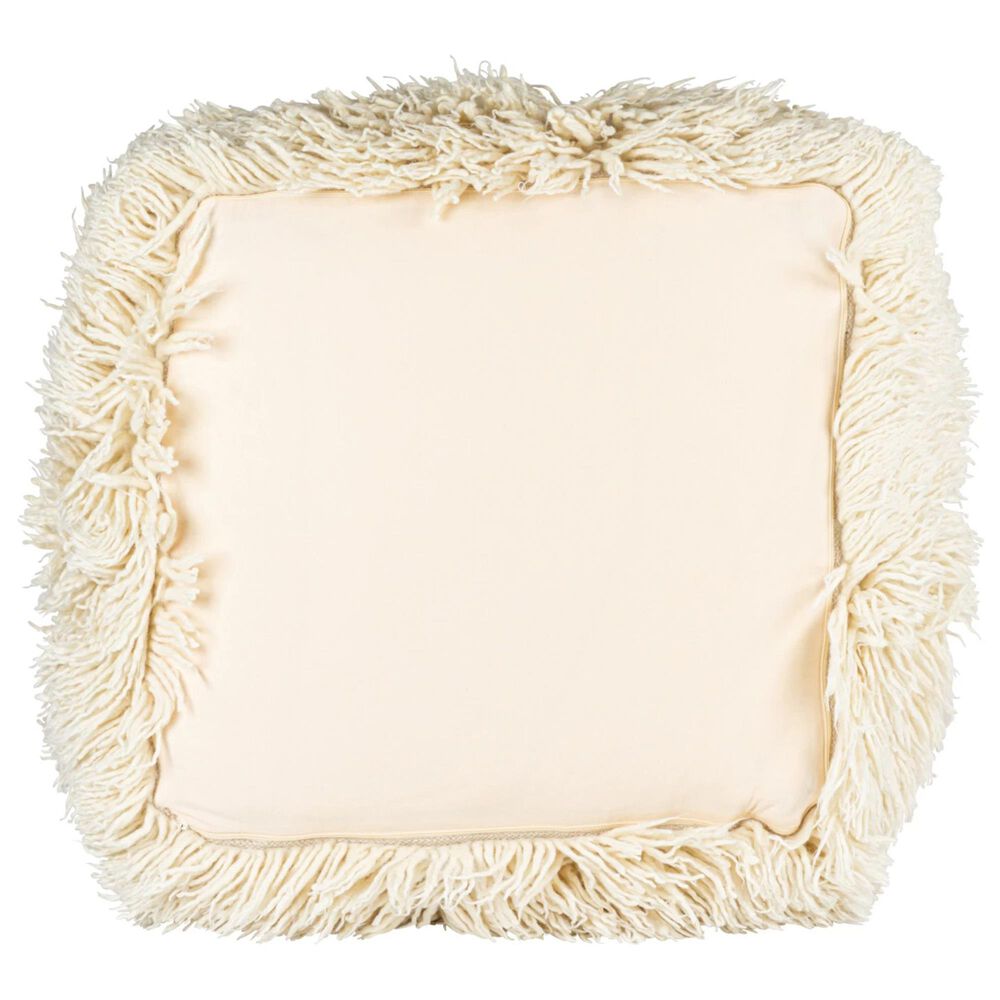 Teak Interiors Meadow Square Pouf in Cream, , large