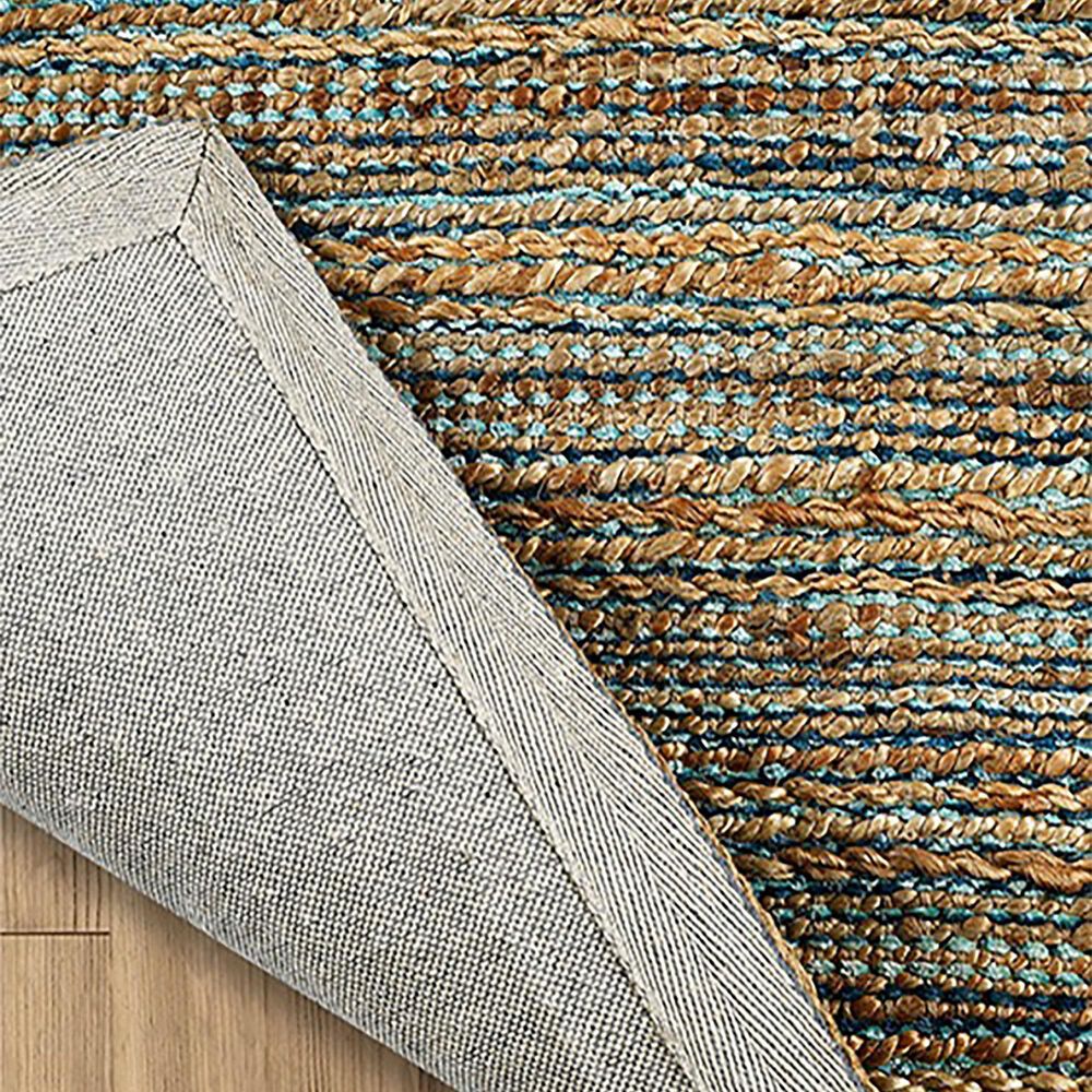 L&amp;R Resources Natural Fiber 7&#39;9&quot; x 9&#39;9&quot; Spa Blue Area Rug, , large