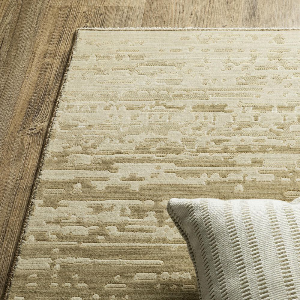 Oriental Weavers Reed 2&#39;3&quot; x 7&#39;6&quot; Beige and Green Runner, , large