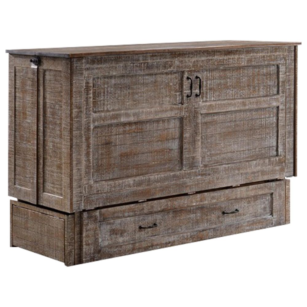 New Day Furniture Poppy Murphy Cabinet Bed in White Bark, , large