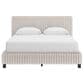 Ashley Zuraleus Queen Upholstered Platform Bed with Two Nightstands in Matte White, , large