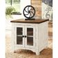 Ashley Wystfield End Table in Vintage White and Warm Brown, , large