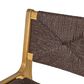 Hearth and Haven Outdoor Armless Barstool with Light Teak Frame in Dark Brown (Set of 2), , large