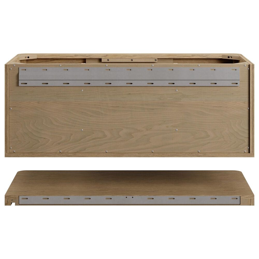 James Martin Allamari 48" Single Bathroom Vanity in Dune Mist with Single Hole 3 cm Victorian Silver Silestone Top and Rectangular Sink, , large