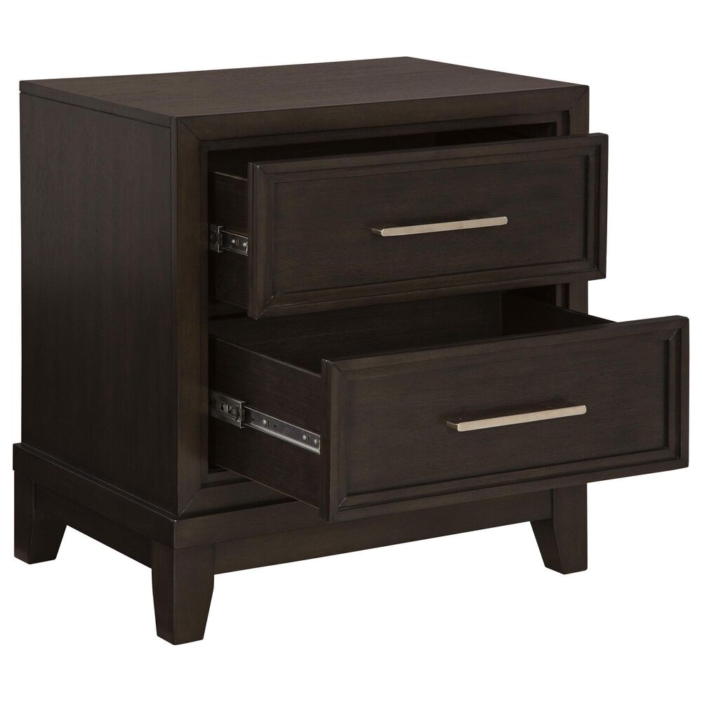Ashley Neymorton 2-Drawer Nightstand in Dark Grayish Brown, , large