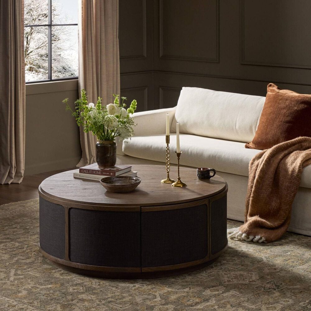 Four Hands Bertie Coffee Table in Saddle Brown, , large