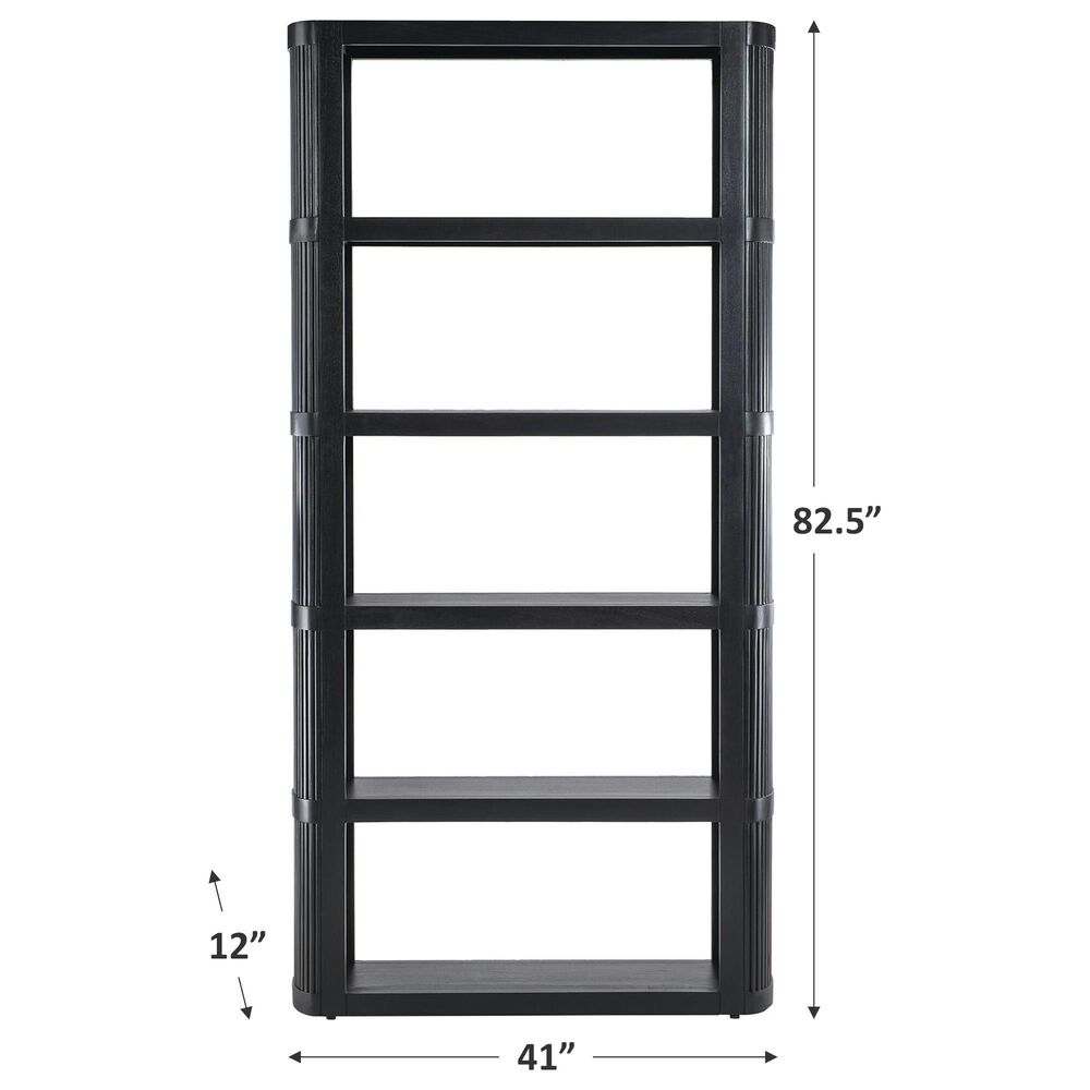 Hooker Furniture Eden 5-Shelf Bookcase in Black, , large