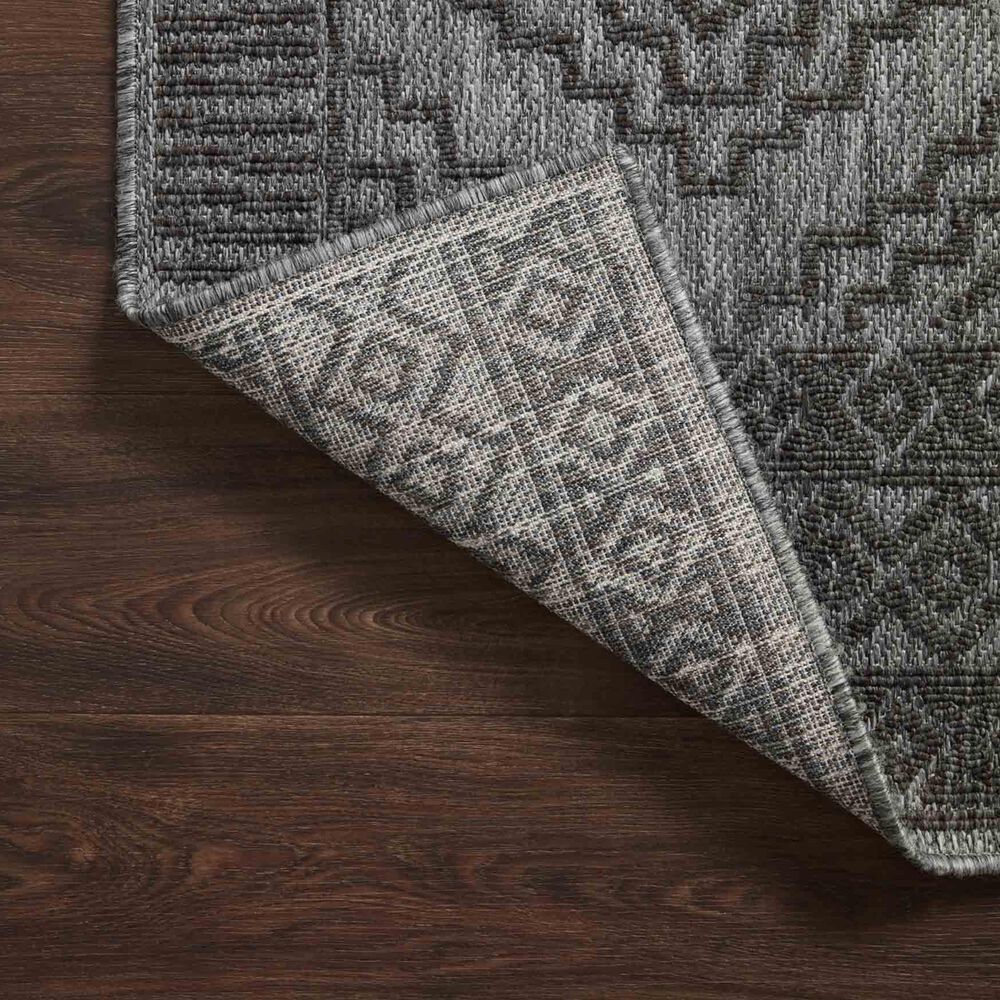 Loloi II Rainier 2&#39;2&quot; x 3&#39;9&quot; Grey and Charcoal Indoor/Outdoor Area Performance Rug, , large