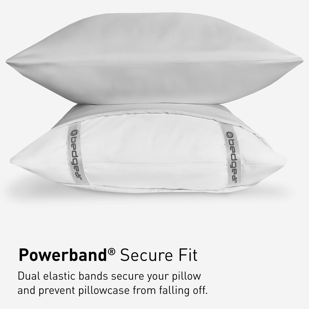 Bedgear Hyper-Cotton 4-Piece Split Head Queen Sheet Set in Light Grey, , large