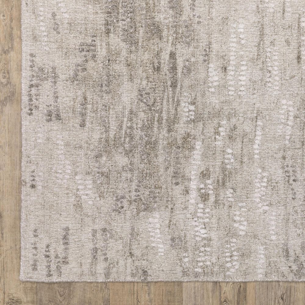 Oriental Weavers Clarke CLA08 Beige and Brown 6&#39; x 9&#39;Area Rug, , large