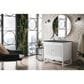 James Martin Vanities Athens 36" Single Bathroom Vanity in Glossy White with 3 cm Charcoal Soapstone Quartz Top and Rectangular Sink, , large