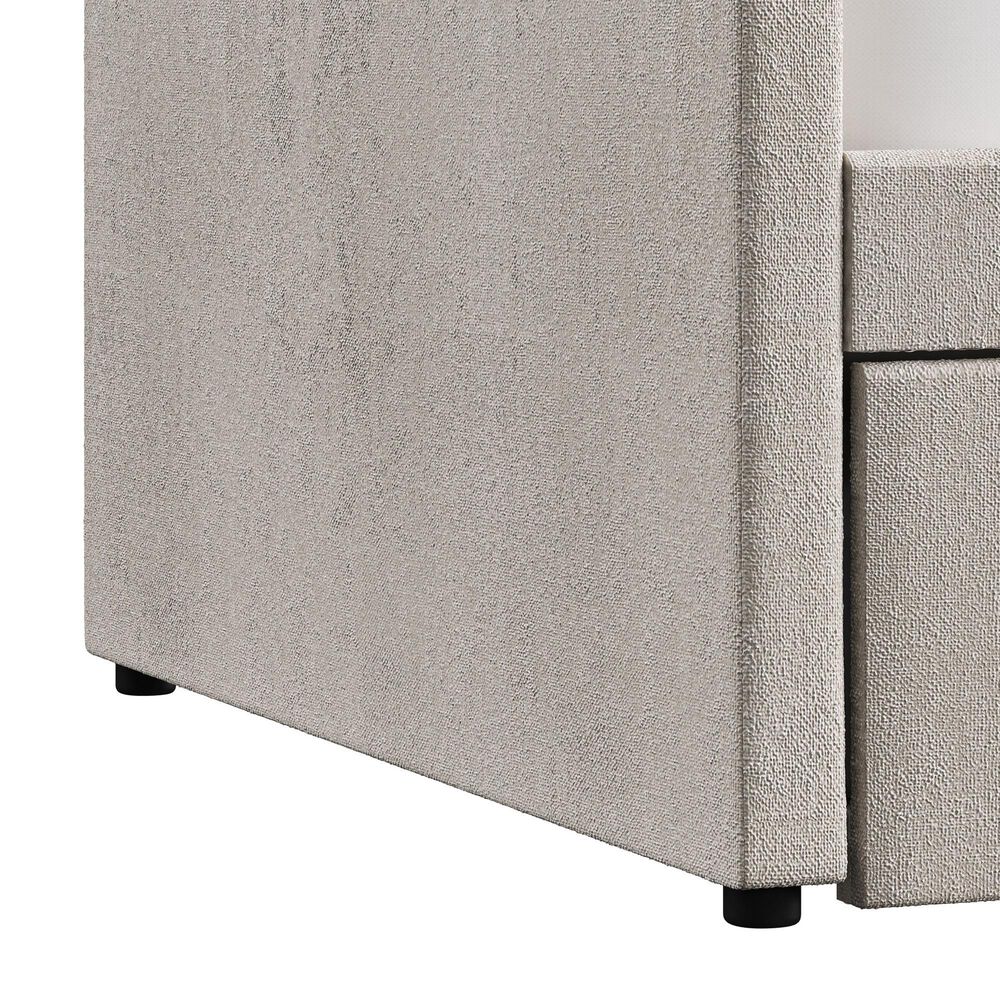 The Monday Company Zoey Upholstered Daybed with Trundle in Beige, , large