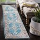 Safavieh Aria ARA116M 2" x 8" Blue and Ivory Runner, , large