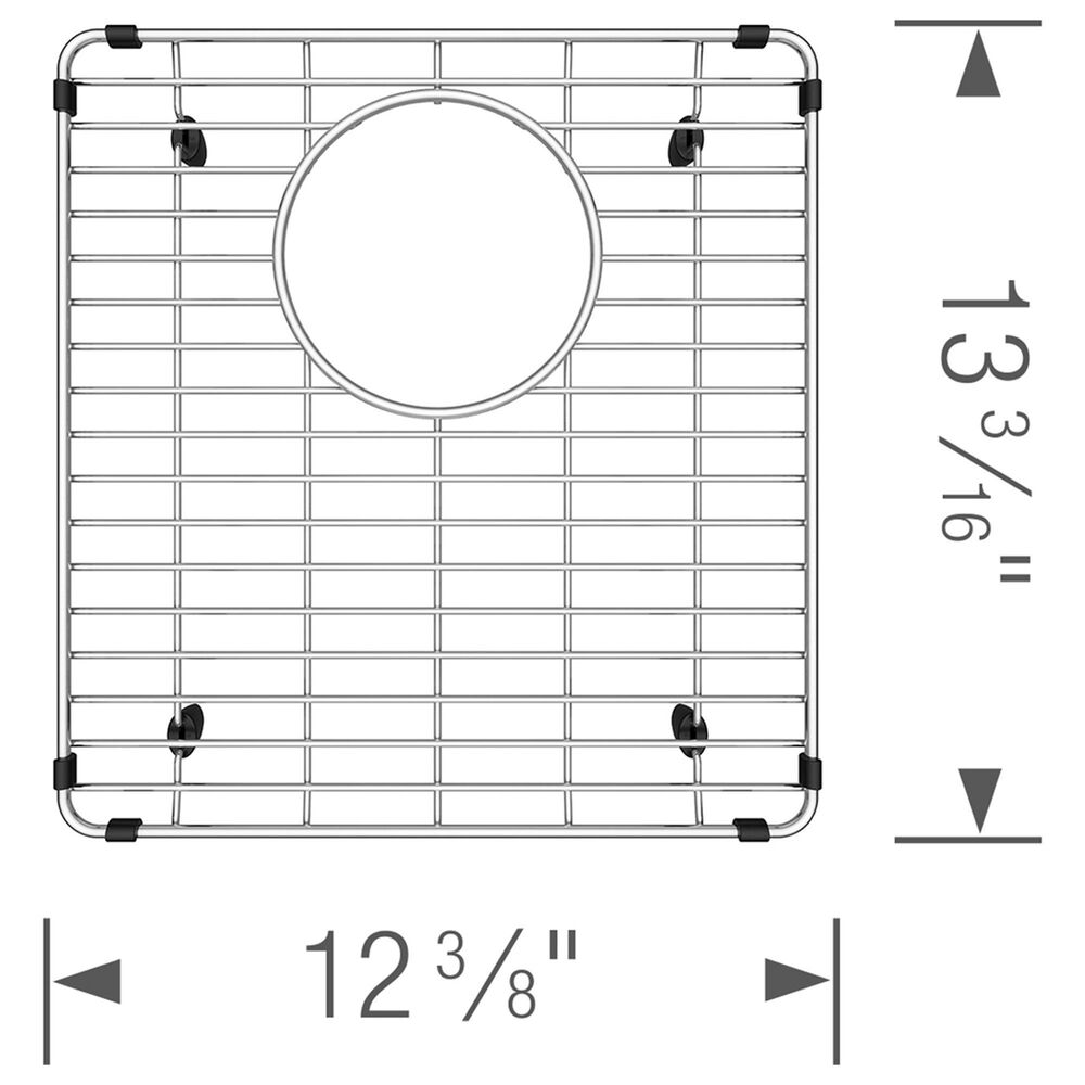 Blanco Vintera Bottom Grid for 50/50 Sinks in Stainless Steel, , large
