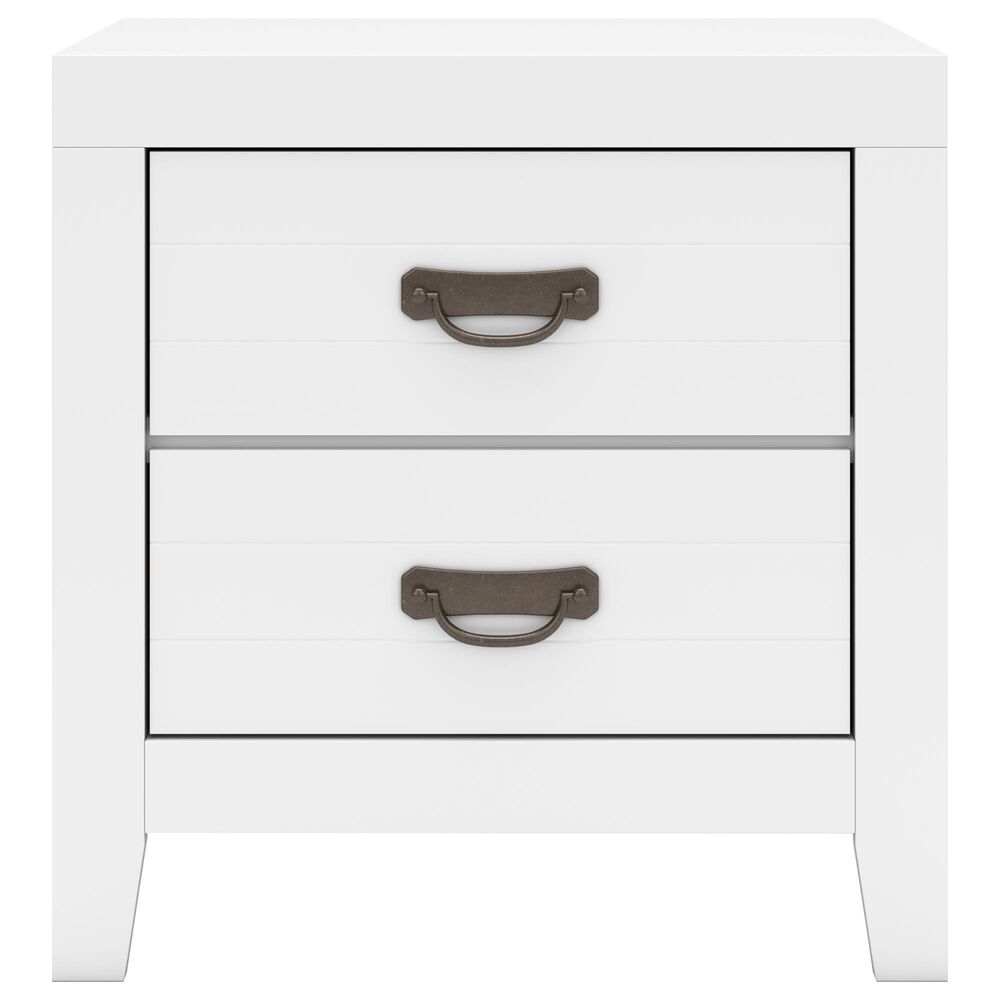 Ashley Binterglen 4-Piece King Panel Bedroom Set in White, , large