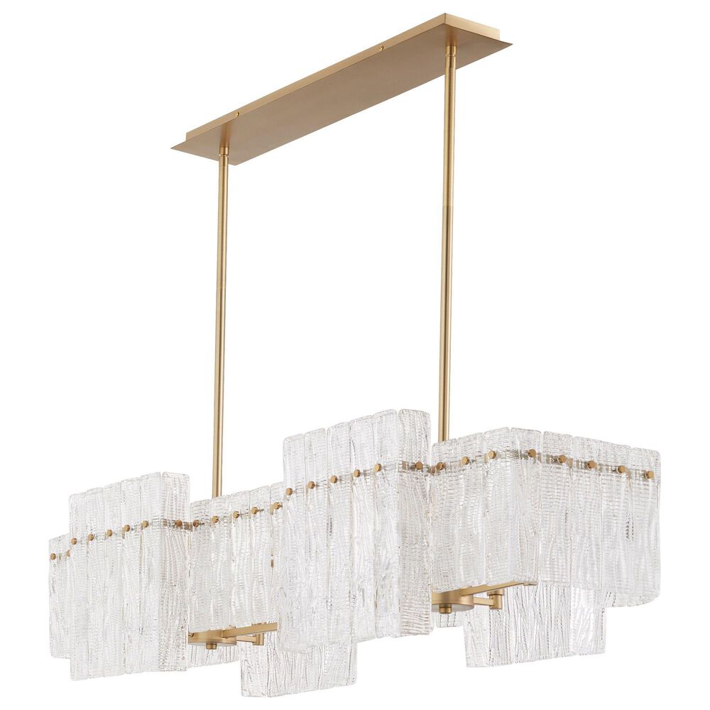 Cyan Othello Chandelier in Aged Brass, , large