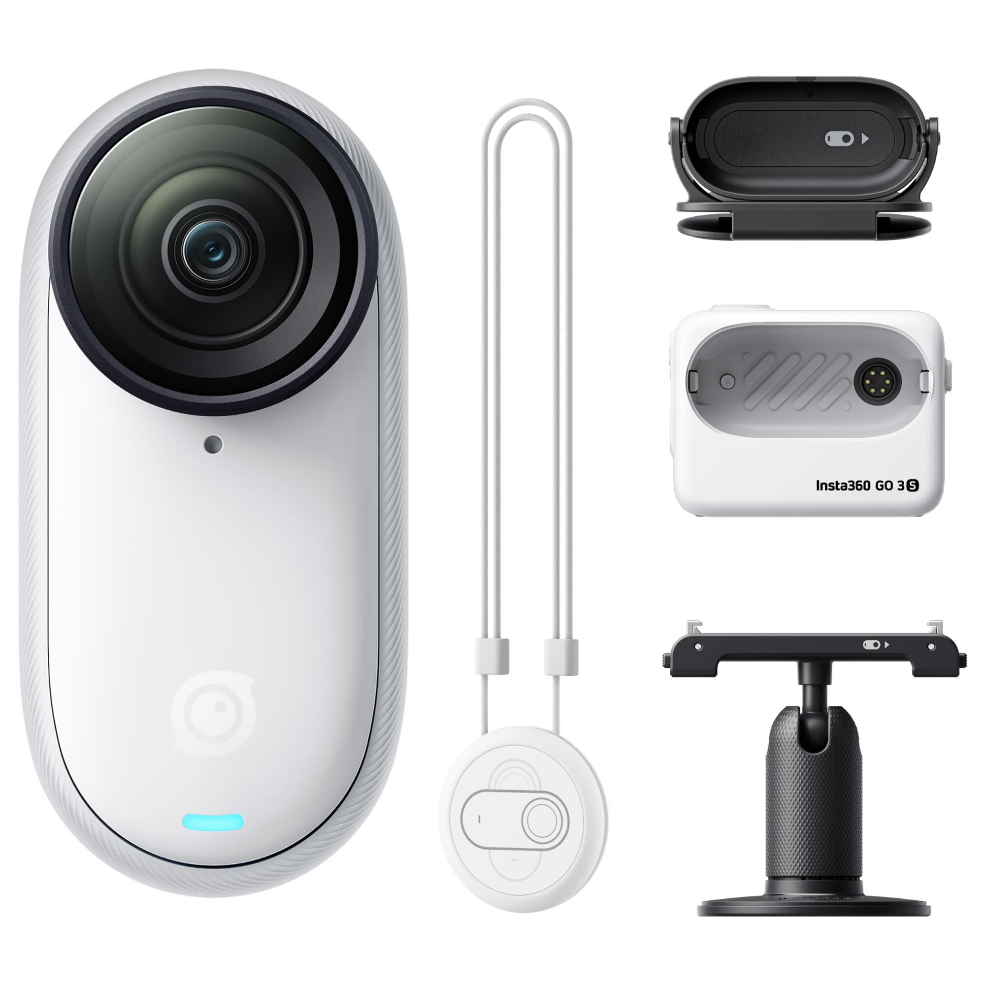 Insta360 GO 3S Standard Bundle 64 GB Action Camera in Arctic White