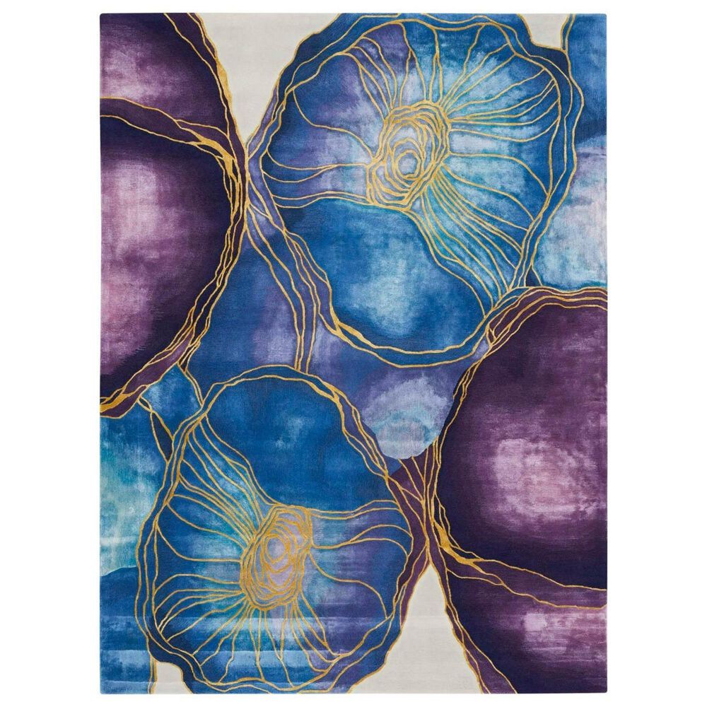 Nourison Prismatic Blue and Gold 9"9" x 13"9" Area Rug, , large