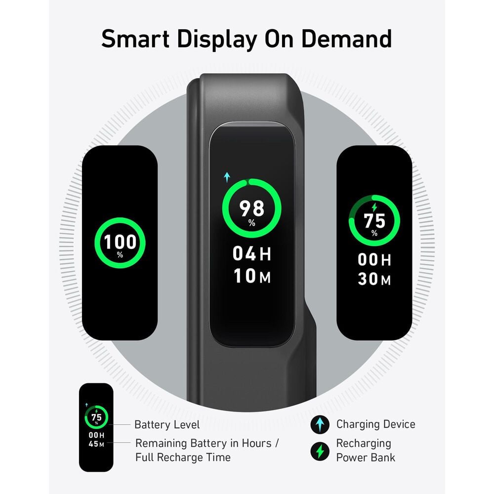 Anker MagGo Wireless Power Bank with Display in Black, , large