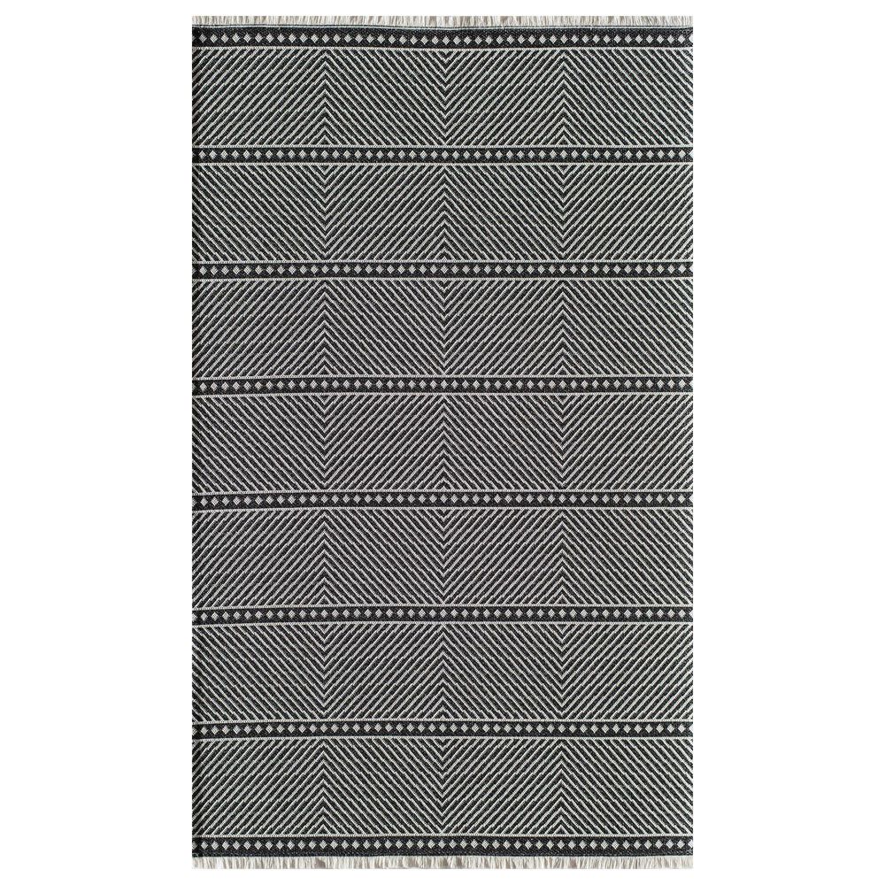 Rugs America Sloane Driftwood Charcoal 2"6" x 8" Blue and White Runner, , large