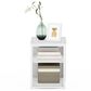 HOMLUX Camnus 3-Tier End Table in White, , large
