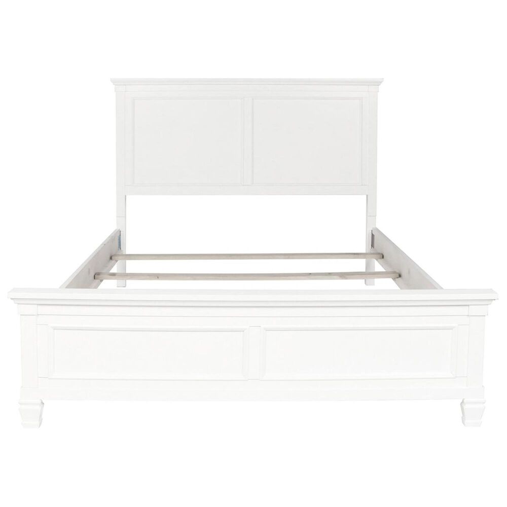 New Heritage Tamarack King Panel Bed in White, , large