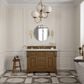 James Martin Vanities Brookfield 48" Single Bathroom Vanity in Honey Oak with 3 cm Ethereal Noctis Quartz Top and Rectangular Sink, , large