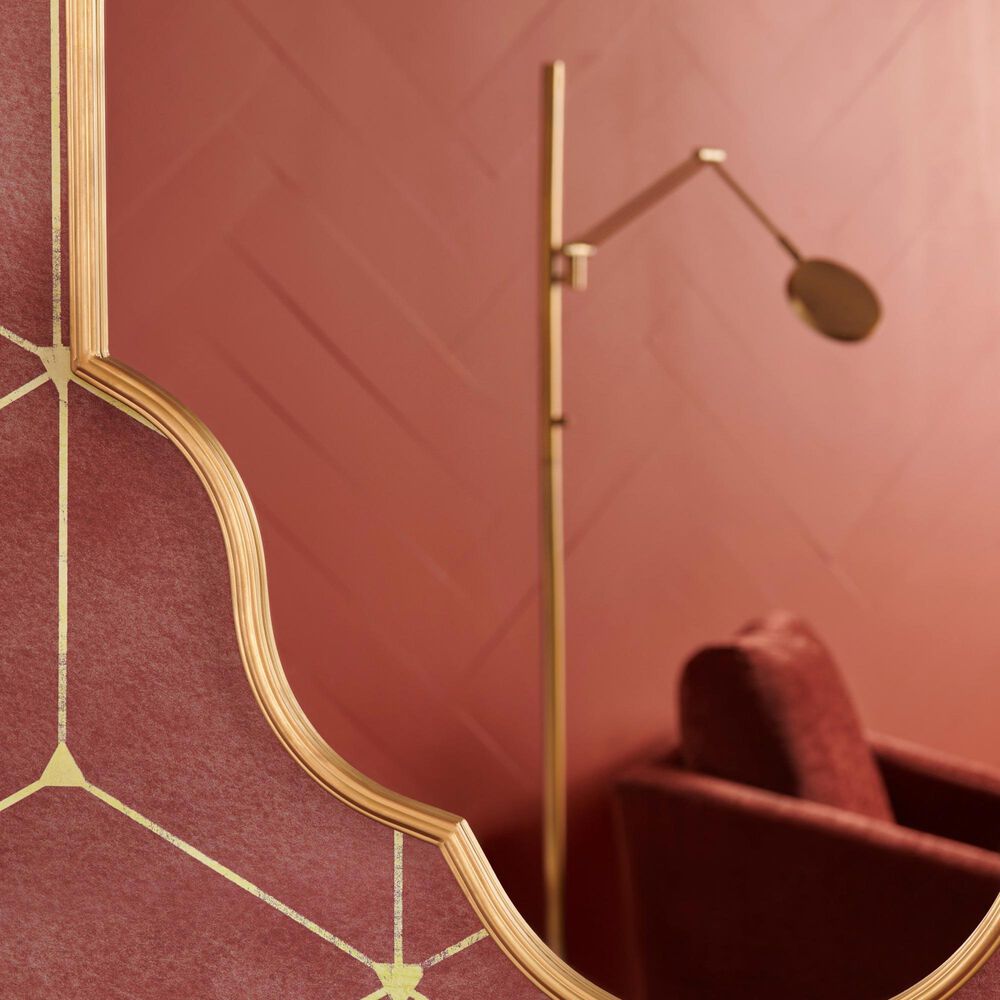 Slatehouse Vander Wall Mirror in Gold, , large