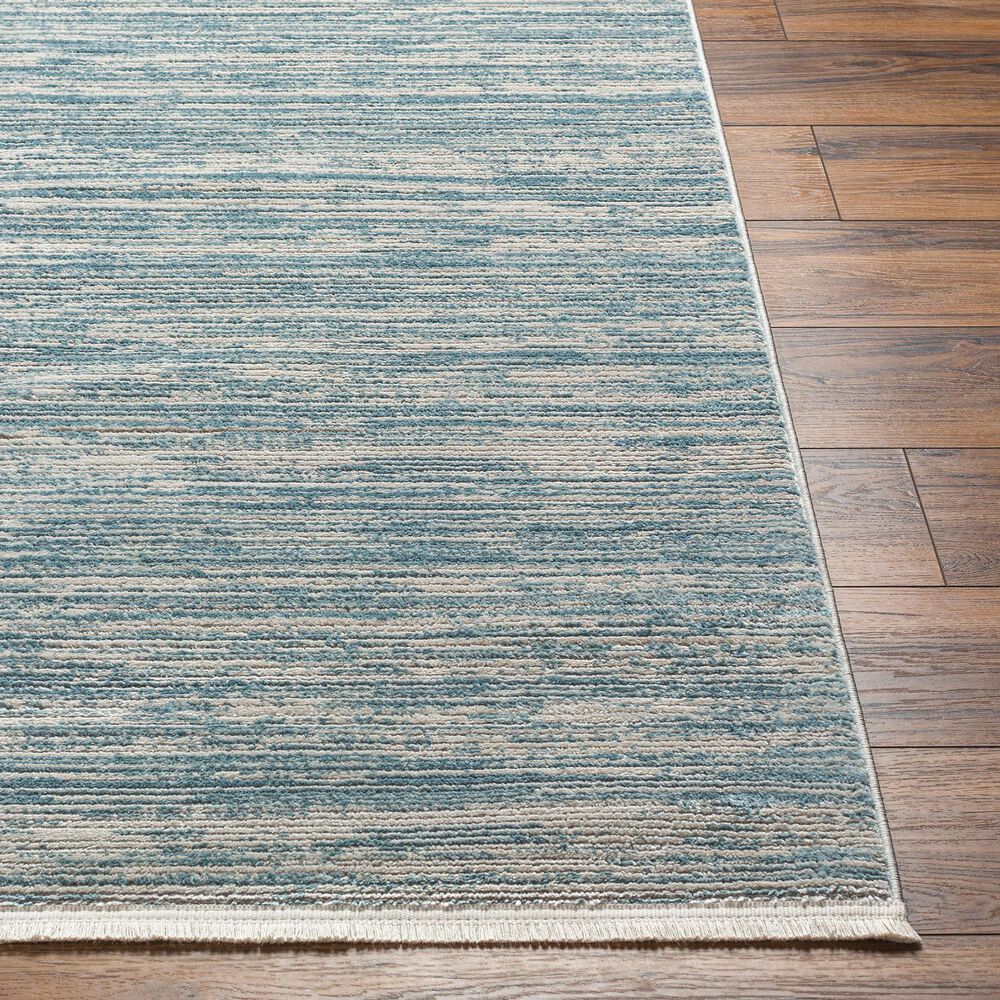 Surya Masha Striped 7&#39;10&quot; x 10&#39; Cream, Denim and Gray Area Rug, , large