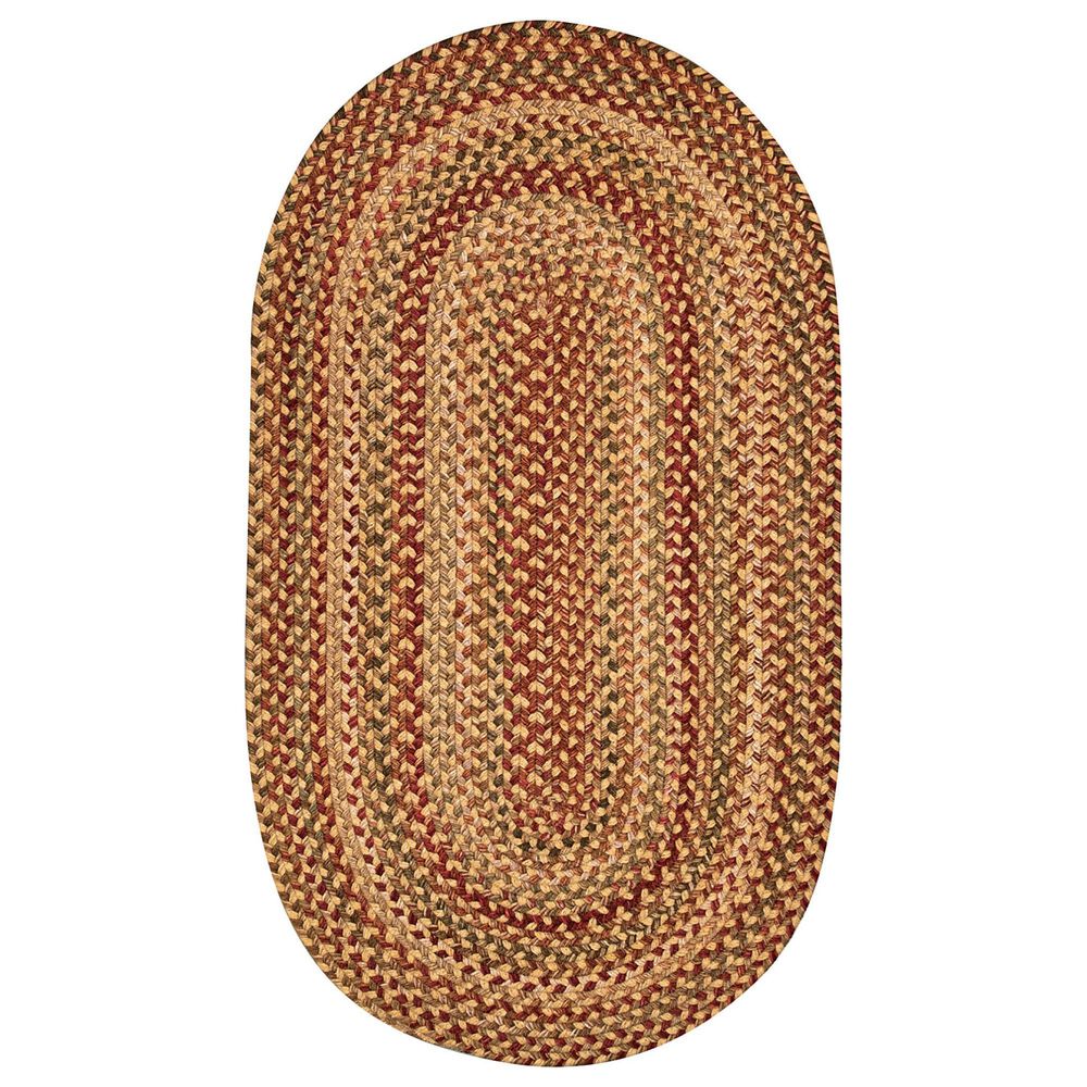 Capel Homecoming 0048-100 9"2" x 13"2" Oval Wheatfield Area Rug, , large