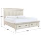 Riva Ridge Caraway King Storage Bed in Aged Ivory with USB Ports, , large