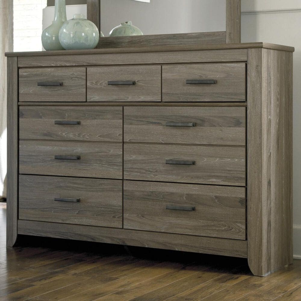 Ashley Zelen 7 Drawer Dresser in Warm Gray, , large
