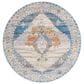 Surya Chicago CHG2303 6"7" Round Slate, Blue, Light Beige, Mustard, Brick Red,Taupe Area Rug, , large