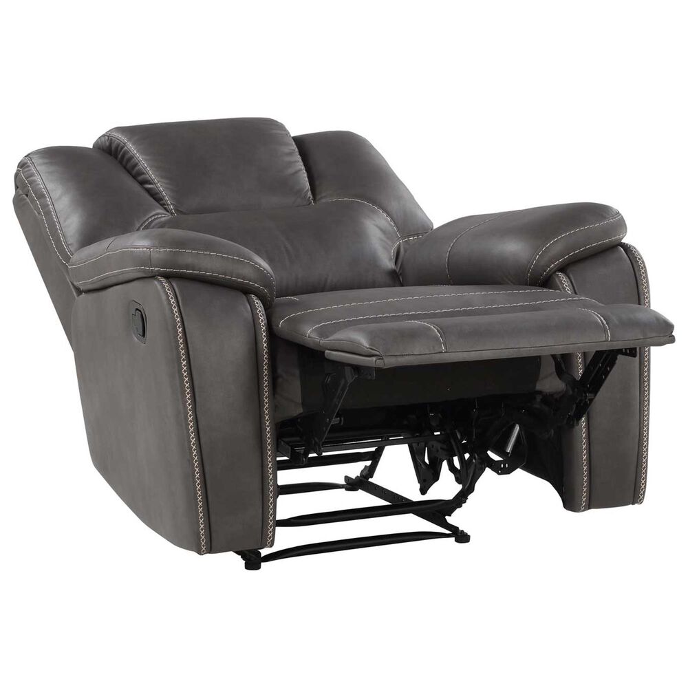 Steve Silver Katrine Manual Recliner in Charcoal, , large
