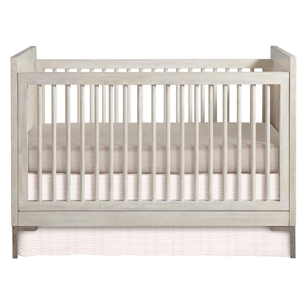 Eastern Shore Beck Convertible Raised End Panels Crib in Willow, , large
