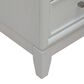 Belle Furnishings Reflections King Upholstered Bed with Two Nightstands in Pearl White and Rhinestone, , large