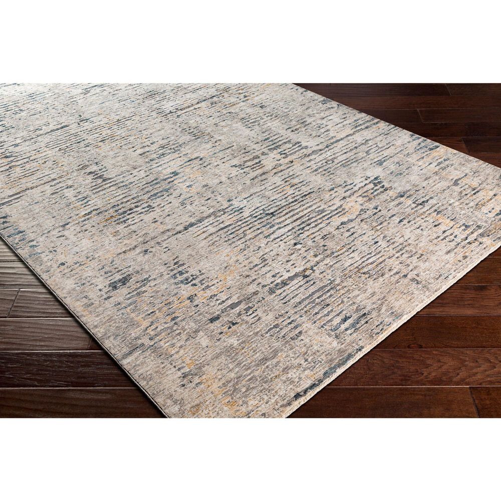 Surya Cardiff CDF-2301 Light Gray, Charcoal, Light Beige, Tan and Dark Blue 7'10" x 10'2" Area Rug, , large