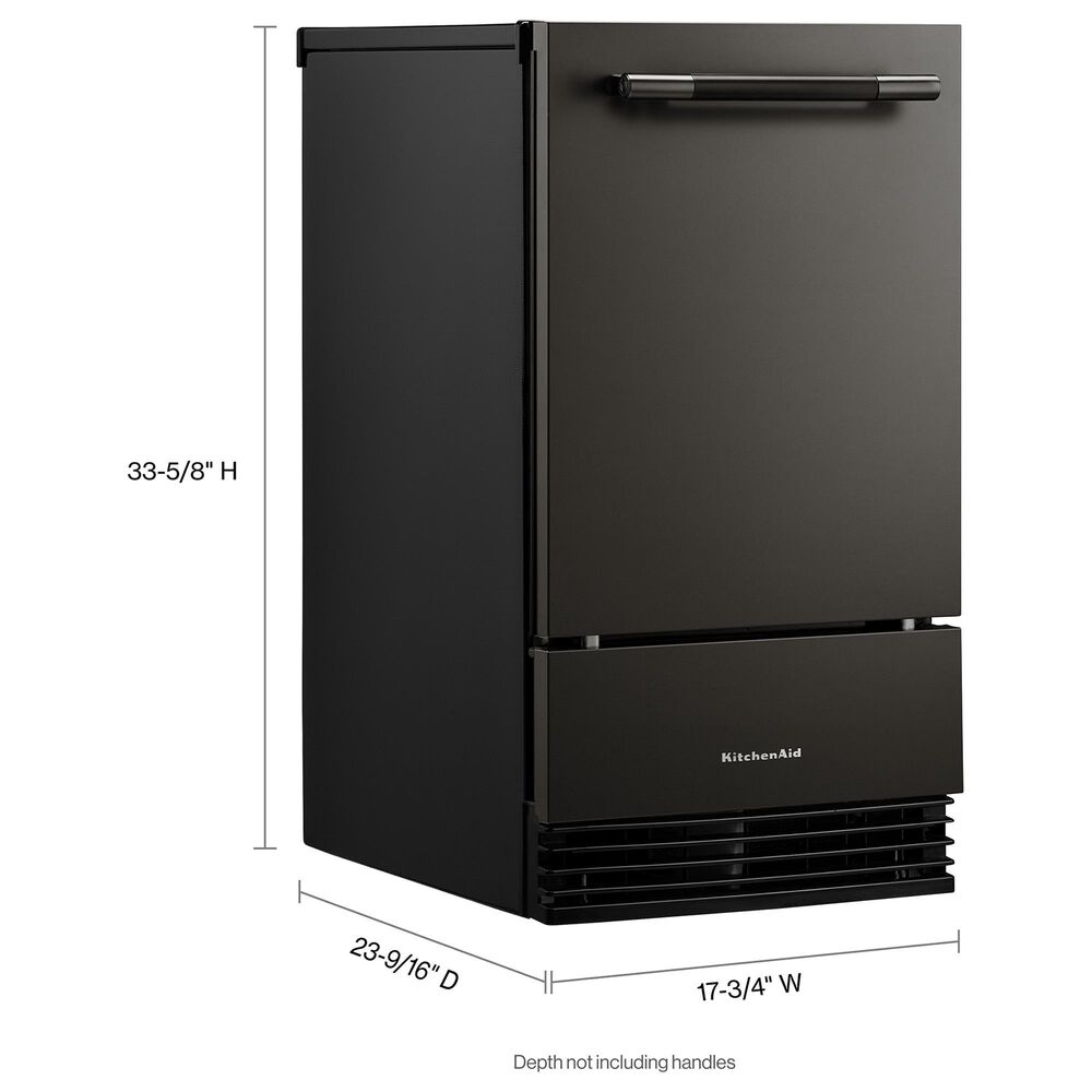 KitchenAid 18" Automatic Ice Maker in Black Ore, , large