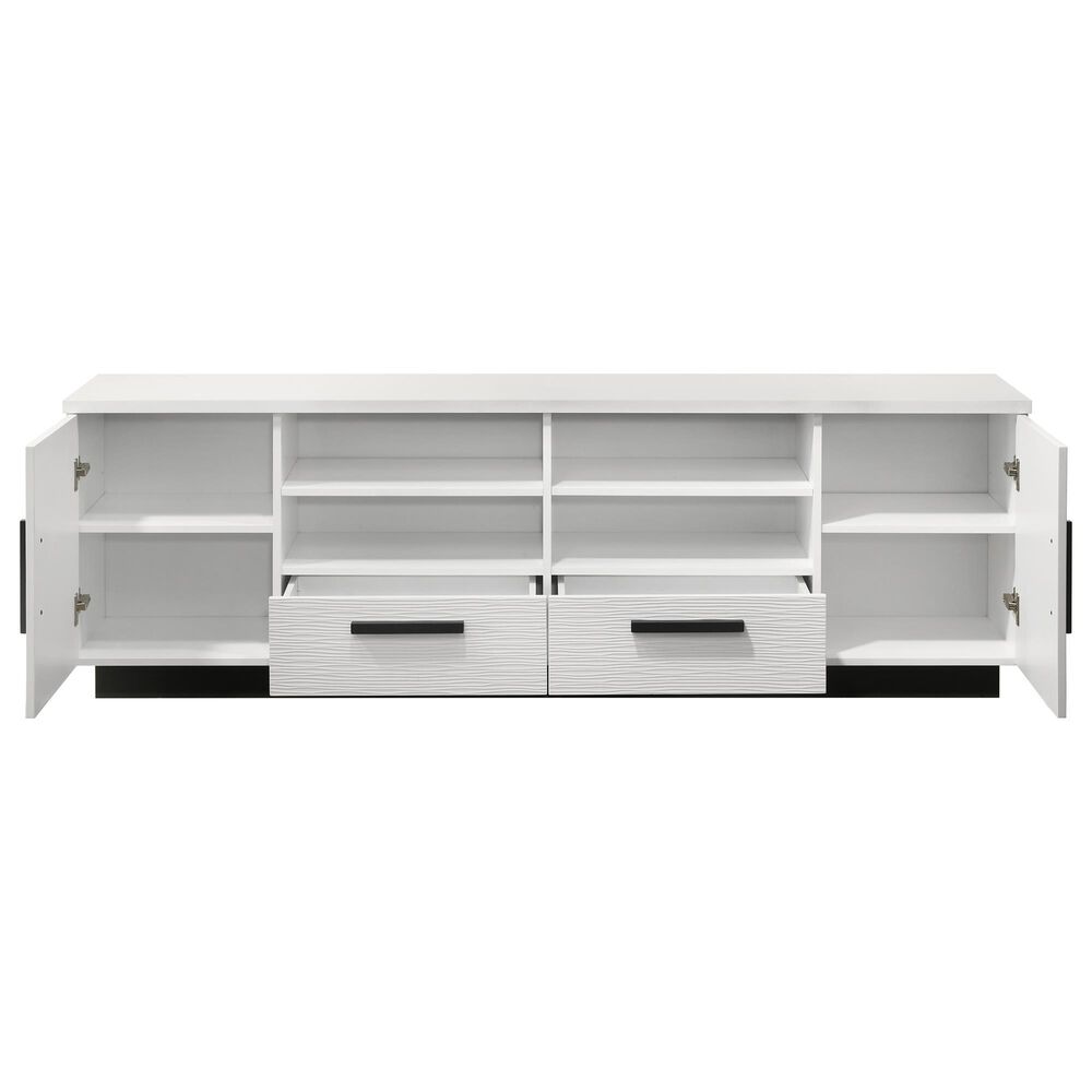 HOMLUX 70.5" TV Stand with Drawers and Adjustable Storage Shelves in White, , large