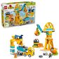 LEGO Duplo 3-In-1 Construction Site and Vehicles Building Set, , large