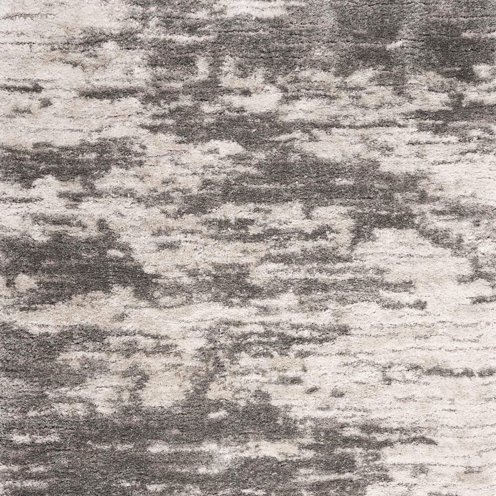 Nourison Dreamy Shag 4&#39; x 6&#39; Charcoal and Ivory Area Rug, , large